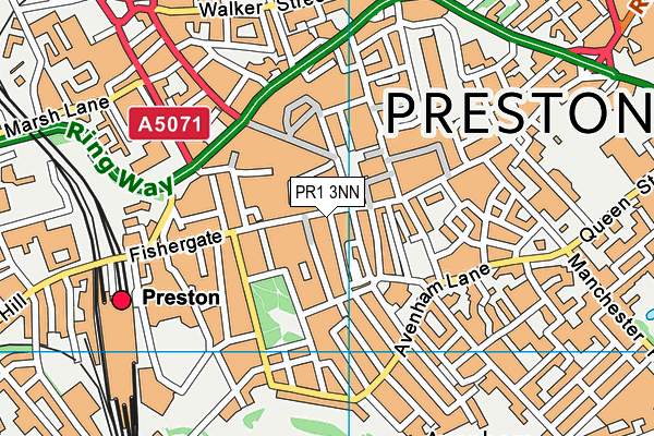 PR1 3NN map - OS VectorMap District (Ordnance Survey)