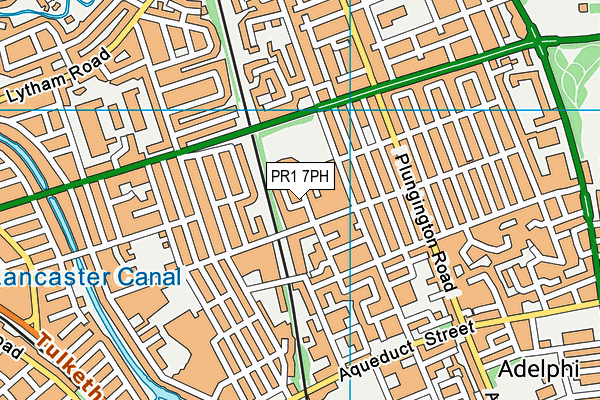 PR1 7PH map - OS VectorMap District (Ordnance Survey)