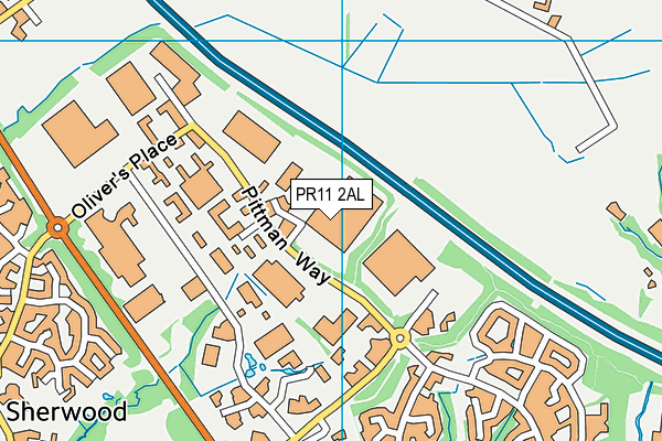 PR11 2AL map - OS VectorMap District (Ordnance Survey)