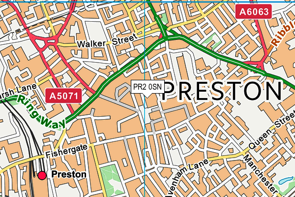 PR2 0SN map - OS VectorMap District (Ordnance Survey)