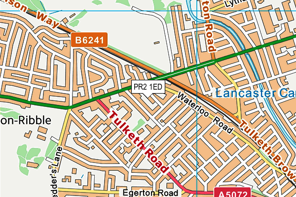 PR2 1ED map - OS VectorMap District (Ordnance Survey)
