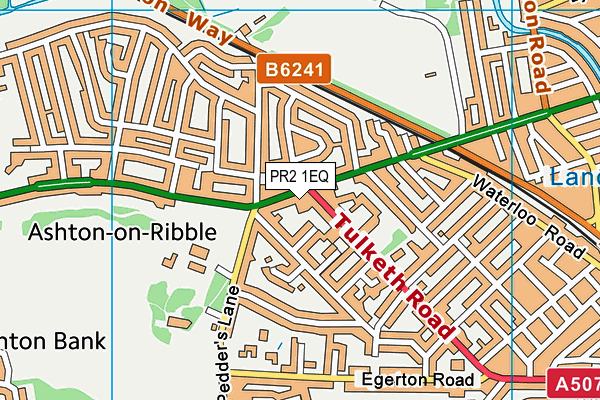Ashton-on-Ribble St Andrew's Church of England Primary School map (PR2 1EQ) - OS VectorMap District (Ordnance Survey)