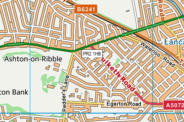 PR2 1HB map - OS VectorMap District (Ordnance Survey)
