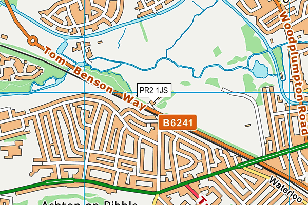 PR2 1JS map - OS VectorMap District (Ordnance Survey)