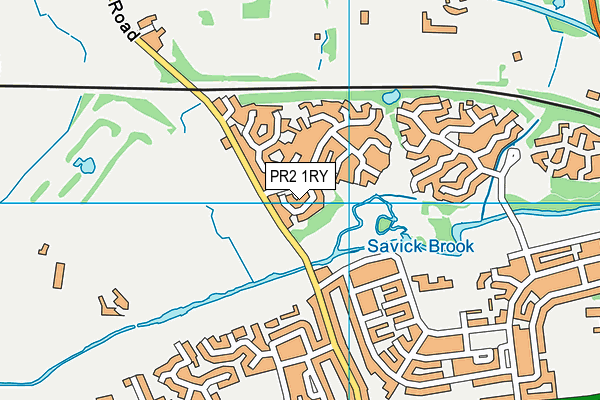 PR2 1RY map - OS VectorMap District (Ordnance Survey)