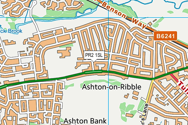 Ashton Community Science College map (PR2 1SL) - OS VectorMap District (Ordnance Survey)