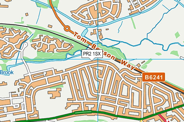 PR2 1SX map - OS VectorMap District (Ordnance Survey)