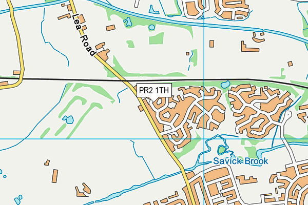 PR2 1TH map - OS VectorMap District (Ordnance Survey)