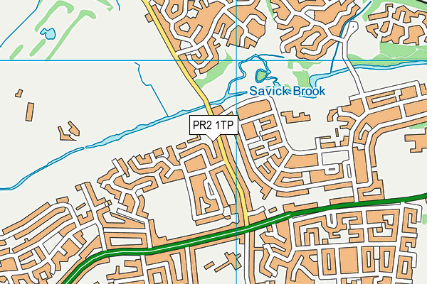 PR2 1TP map - OS VectorMap District (Ordnance Survey)