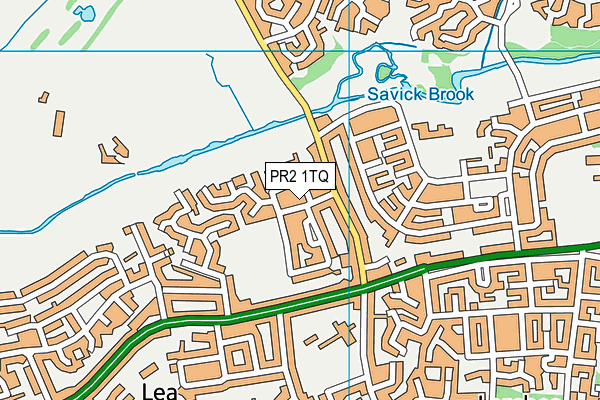 PR2 1TQ map - OS VectorMap District (Ordnance Survey)