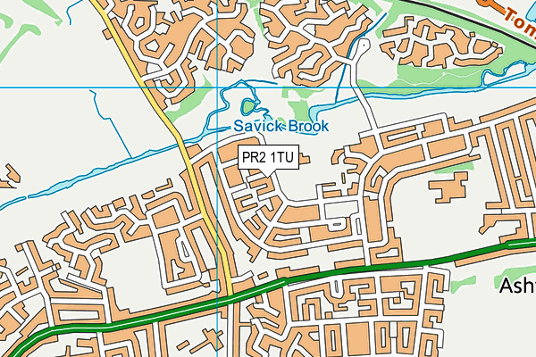 Ashton Primary School map (PR2 1TU) - OS VectorMap District (Ordnance Survey)
