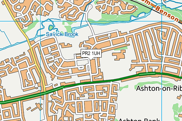 PR2 1UH map - OS VectorMap District (Ordnance Survey)