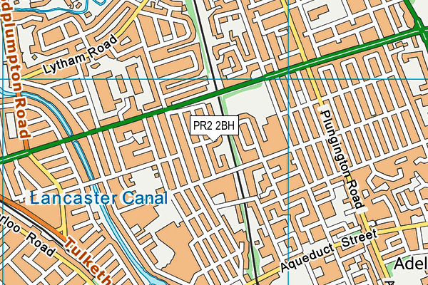 PR2 2BH map - OS VectorMap District (Ordnance Survey)