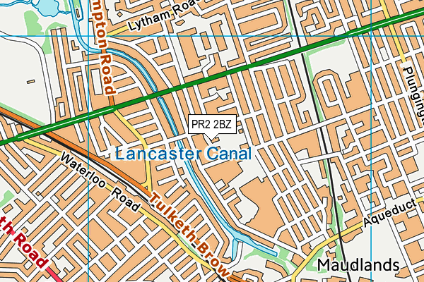 PR2 2BZ map - OS VectorMap District (Ordnance Survey)