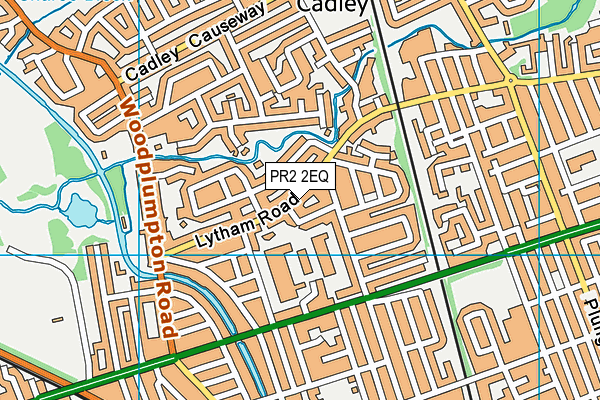 PR2 2EQ map - OS VectorMap District (Ordnance Survey)