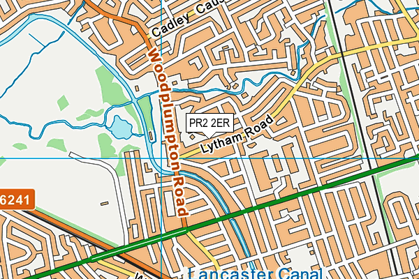 PR2 2ER map - OS VectorMap District (Ordnance Survey)