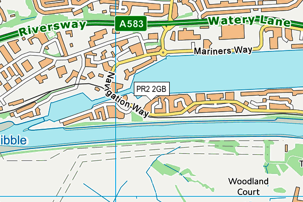 PR2 2GB map - OS VectorMap District (Ordnance Survey)