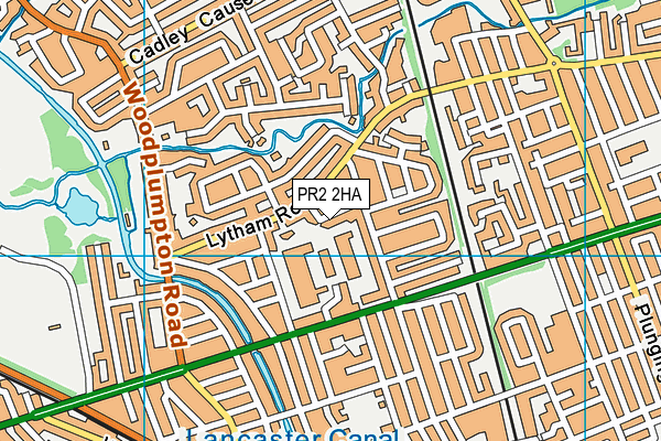 PR2 2HA map - OS VectorMap District (Ordnance Survey)