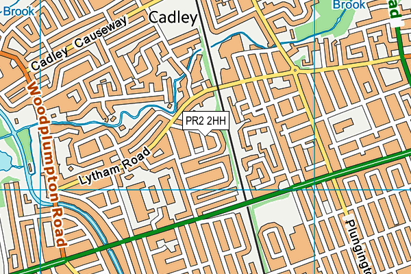PR2 2HH map - OS VectorMap District (Ordnance Survey)
