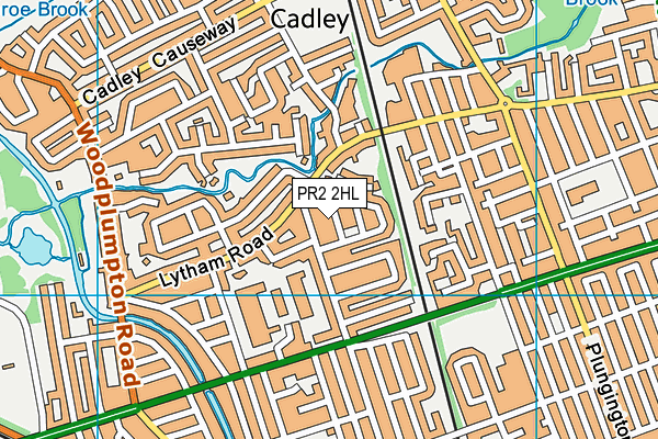 PR2 2HL map - OS VectorMap District (Ordnance Survey)