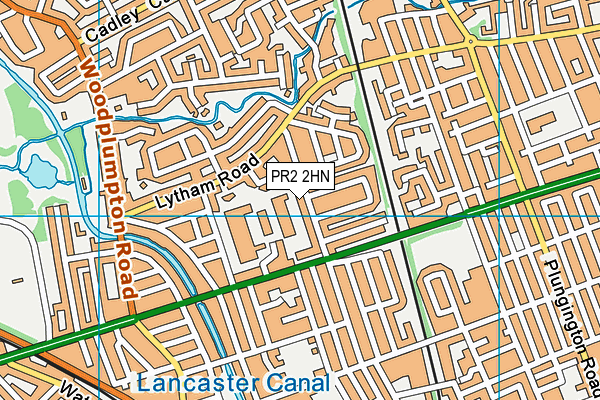PR2 2HN map - OS VectorMap District (Ordnance Survey)