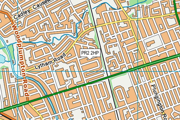 PR2 2HP map - OS VectorMap District (Ordnance Survey)