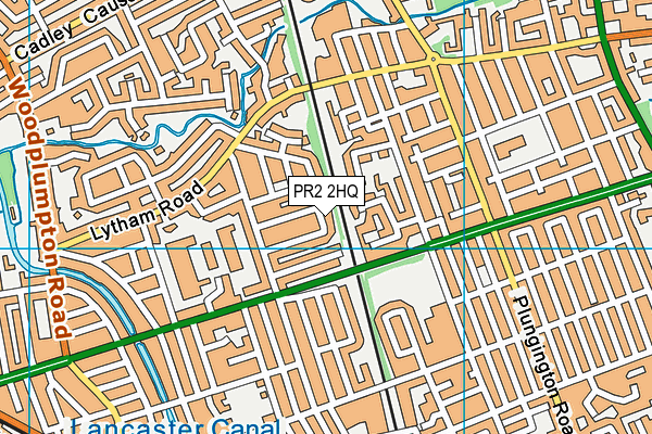 PR2 2HQ map - OS VectorMap District (Ordnance Survey)