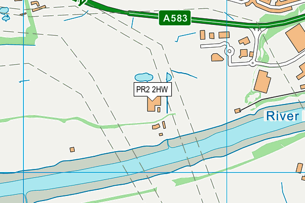 PR2 2HW map - OS VectorMap District (Ordnance Survey)