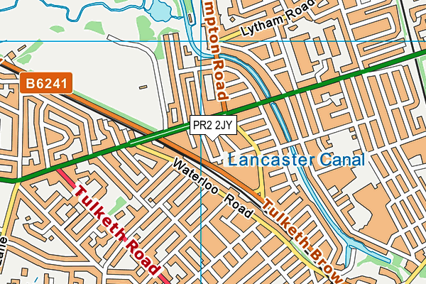 PR2 2JY map - OS VectorMap District (Ordnance Survey)