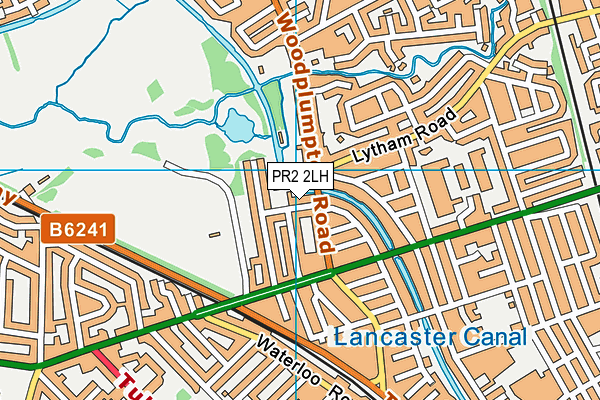 PR2 2LH map - OS VectorMap District (Ordnance Survey)