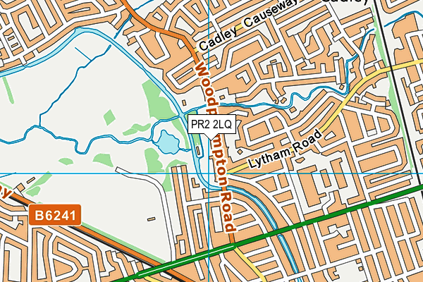 PR2 2LQ map - OS VectorMap District (Ordnance Survey)