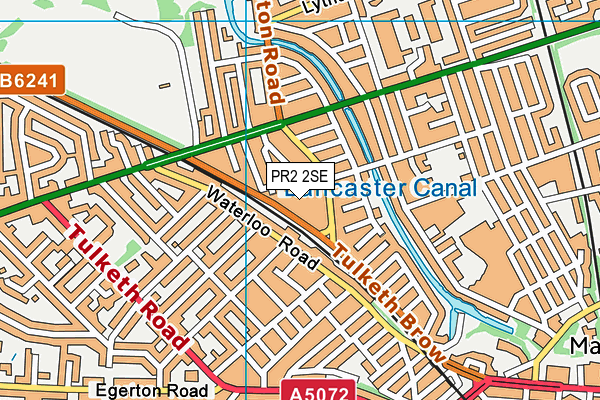 PR2 2SE map - OS VectorMap District (Ordnance Survey)