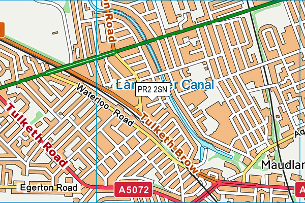 PR2 2SN map - OS VectorMap District (Ordnance Survey)