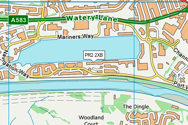 PR2 2XB map - OS VectorMap District (Ordnance Survey)