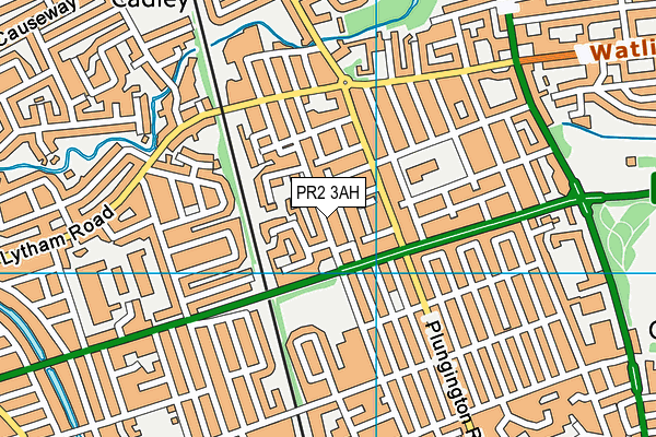 PR2 3AH map - OS VectorMap District (Ordnance Survey)