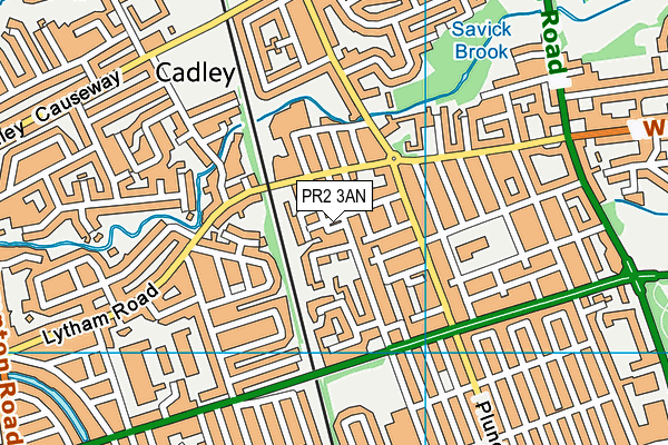 PR2 3AN map - OS VectorMap District (Ordnance Survey)