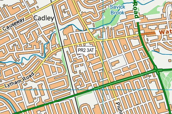 PR2 3AT map - OS VectorMap District (Ordnance Survey)