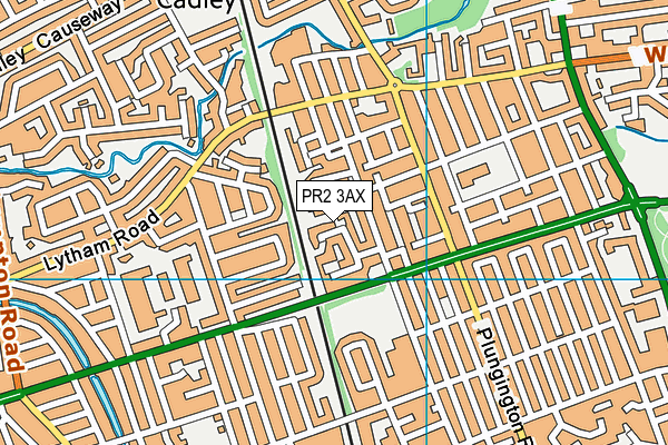 PR2 3AX map - OS VectorMap District (Ordnance Survey)