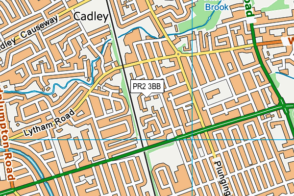 PR2 3BB map - OS VectorMap District (Ordnance Survey)