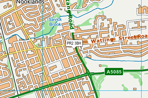 PR2 3BH map - OS VectorMap District (Ordnance Survey)