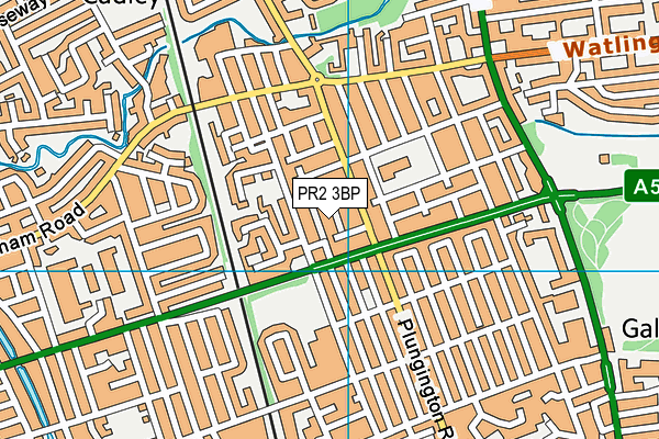 PR2 3BP map - OS VectorMap District (Ordnance Survey)