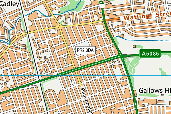 PR2 3DA map - OS VectorMap District (Ordnance Survey)