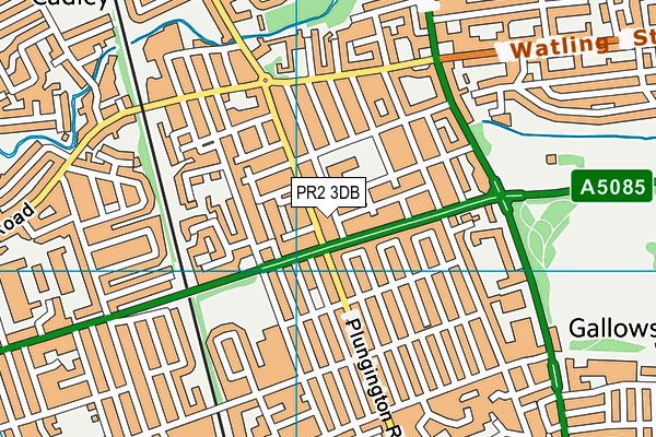 PR2 3DB map - OS VectorMap District (Ordnance Survey)