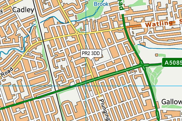 PR2 3DD map - OS VectorMap District (Ordnance Survey)