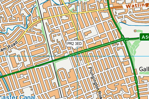 PR2 3ED map - OS VectorMap District (Ordnance Survey)