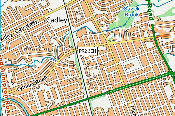 PR2 3EH map - OS VectorMap District (Ordnance Survey)