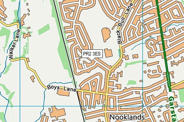 PR2 3ES map - OS VectorMap District (Ordnance Survey)