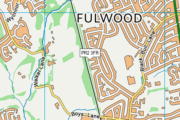 PR2 3FR map - OS VectorMap District (Ordnance Survey)