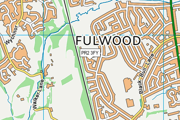 PR2 3FY map - OS VectorMap District (Ordnance Survey)