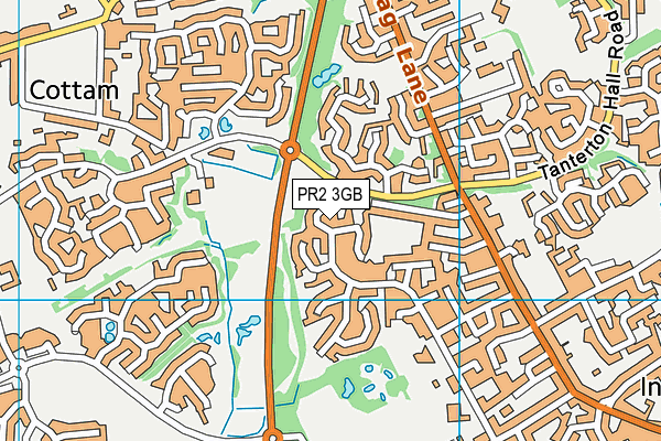 PR2 3GB map - OS VectorMap District (Ordnance Survey)
